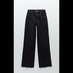ZARA Women’s Wide Leg Hi Rise Full Length Jeans.